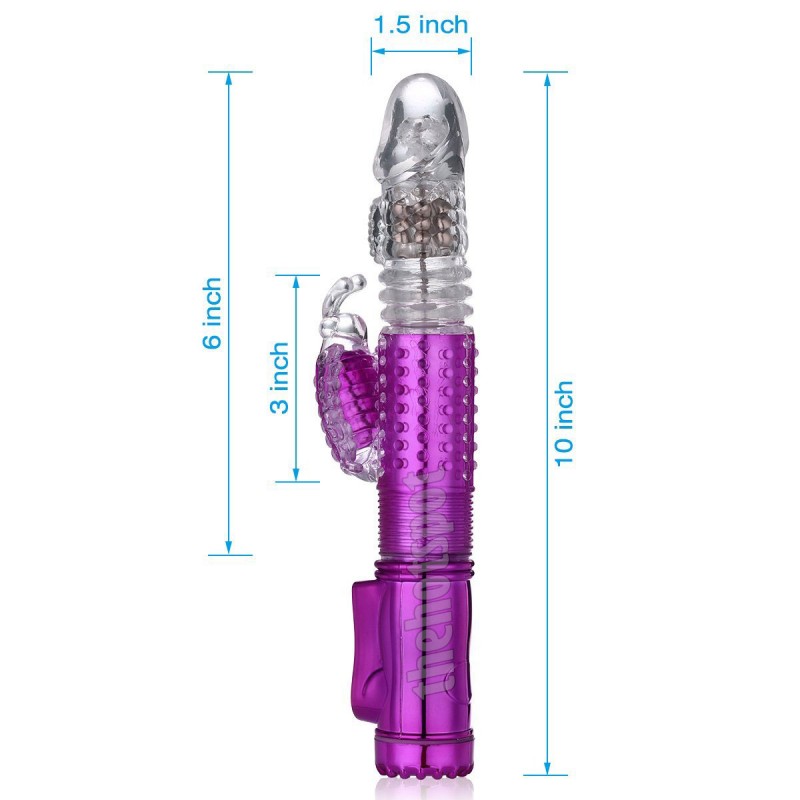 Jack Rabbit Thrusting Vibrator - Battery - Purple